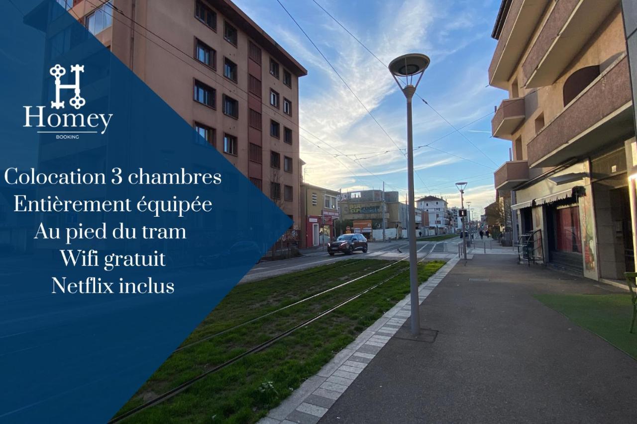 Homey Coloc Goodlife - Colocation Moderne - Chambres Privees - Wifi Et Netflix - Au Pied Du Tram Pour Geneve Ambilly Exterior foto